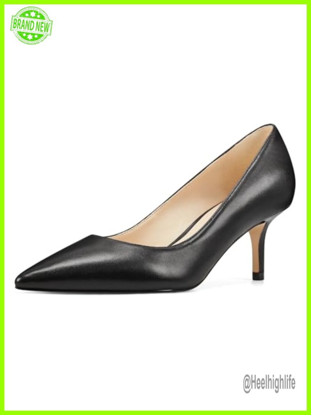 Nine West Arlene Pointed Toe Kitten Heel Pump